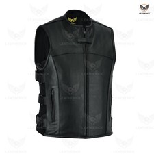 Men Real Cow Leather Swat