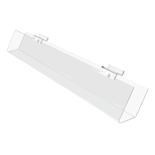 Acrylic slatwall angled shelf - slatwall,