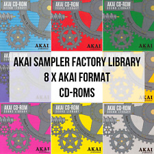 Official Akai Sampler Library on 8 Custom AKAI CD Roms - S3000XL S1000 and More