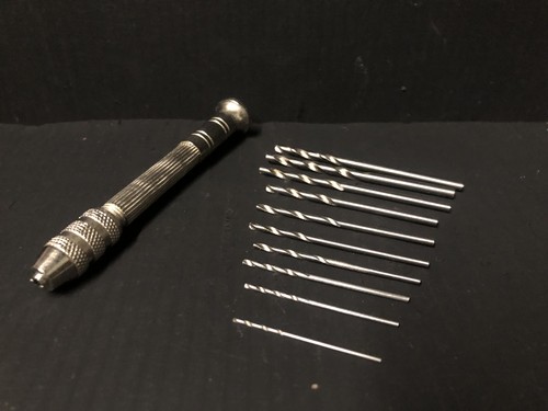 Pin vice and drill - drill, for