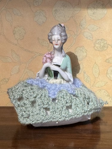 Vintage half doll china - half,