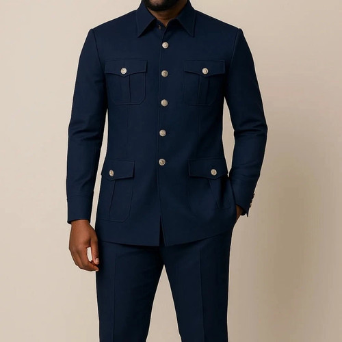 Vintage men suit safari - suit,