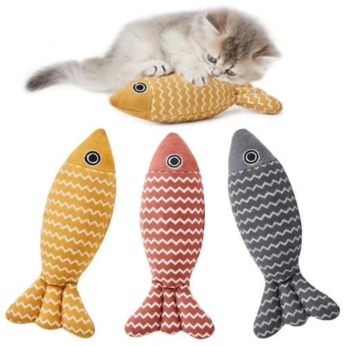 Catnip fish toy for cats - catnip,