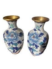 2 Medium Tall Antique Floral