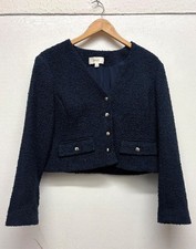 M&S Ladies Navy Wool Blend