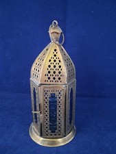 Handmade Iron/ Blue Glass