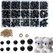 100pcs Black Plastic Safety