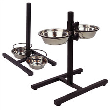 RAISED ADJUSTABLE DOG FEEDING
