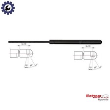 GAS SPRING BOOTCARGO AREA 2110491 FOR SUZUKI SX4/CLASSIC/MONOCAB FIAT 1.5L 4cyl