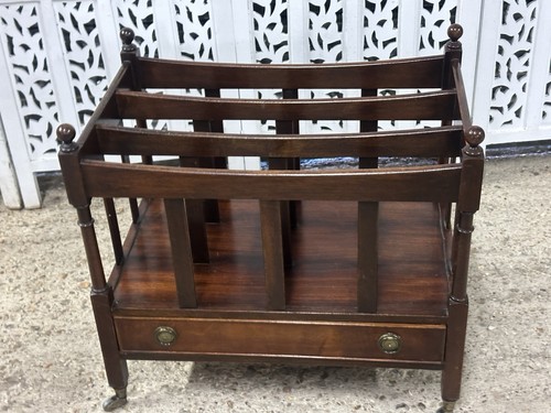 Edwardian mahogany canterbury - edwardian,