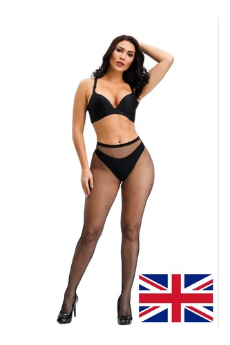 Large size seamless fishnet - 2x,