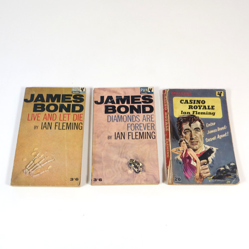 Vintage james bond books - james,