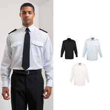 Premier Long Sleeve Pilot Shirt (PR210) - Security Military Police Formal Shirts