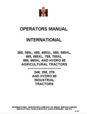 Case IH 385 to 885 incl XL 248