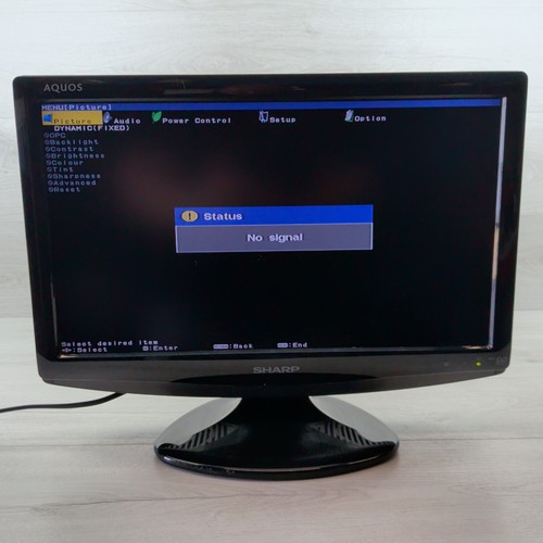 Sharp aquos 19d1e - aquos, bk