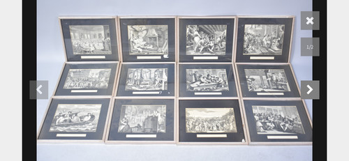 Complete set framed william - complete,