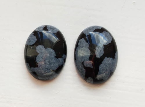 Pair snowflake obsidian - pair,