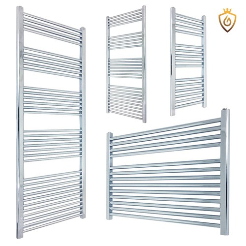 Chrome towel rail radiator - chrome,