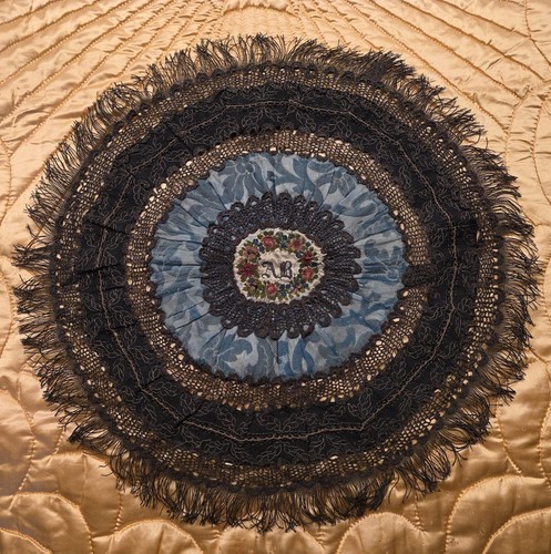 Ornate victorian 19th silk - ornate,