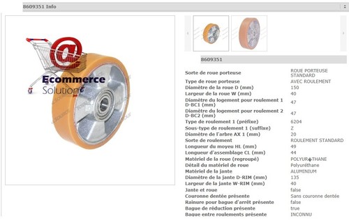 Stabilizer wheel pramac lifter - wheel,
