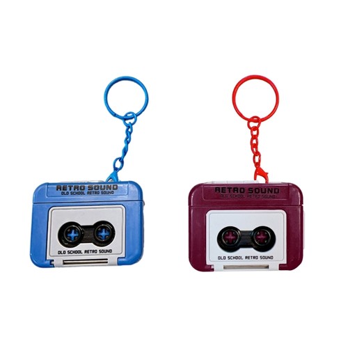 Vintage tape recorder keychain - vintage,