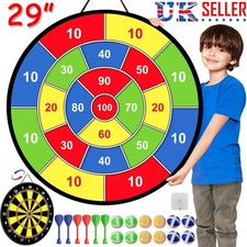 29'' Large Dart Board Game Set for Kids with 12 Sticky Balls Indoor Outdoor Toys