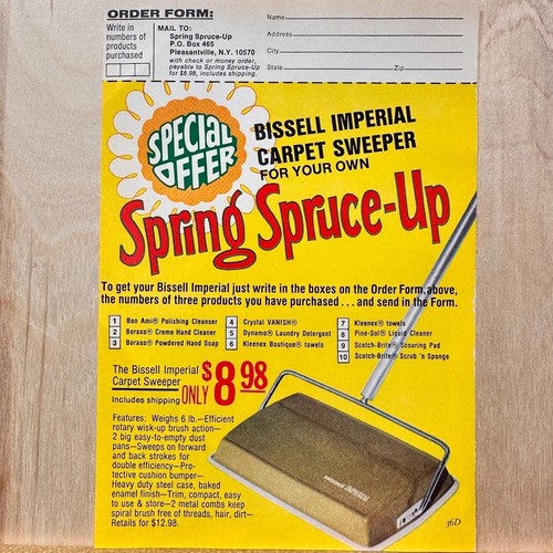 1974 bissell imperial carpet - bissell,