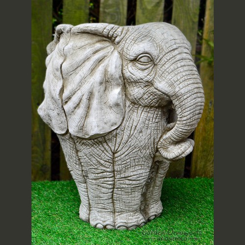 Large elephant outdoor planter - large,