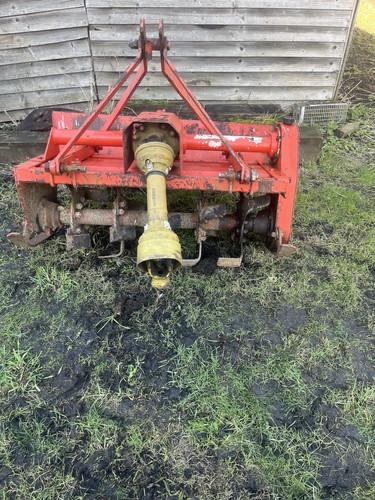 Tractor red rotavator - tractor,