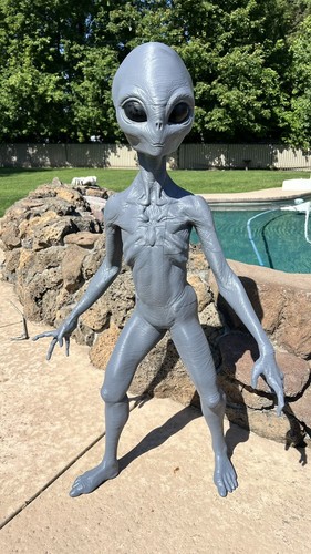 Grey alien arms - grey,
