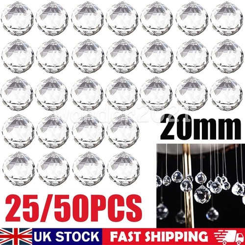 50pcs clear crystal ball - clear,