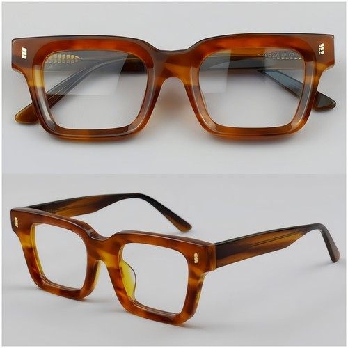 Retro thick acetate eyeglasses - acetate,