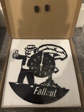 Fallout Vinyl Wall Clock Gift Birthday Holiday Art Home Room Decor Design