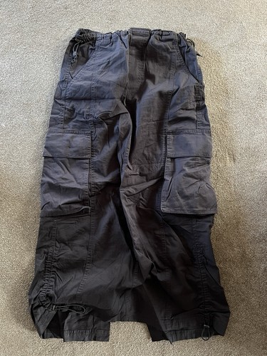 Bershka black charcoal cargo - bershka, black/charcoal