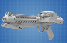 E-11 Stormtrooper Blaster 1:1 Scale 3D Printed Replica Prop  Star Wars Cosplay