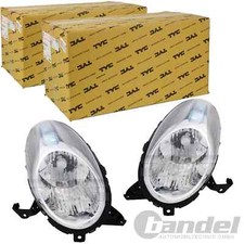 2x TYC H4 SCHEINWERFER LINKS+RECHTS für NISSAN MICRA III K12C AB 11/07 FACELIFT