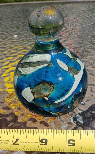 Large mdina glass paperweight - large,