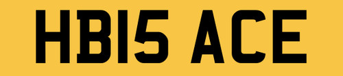 Number plate private - hb,