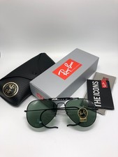 Ray-Ban RB3030 Outdoorsman Green G-15 Lens Black Frame 58mm Unisex Sunglasses