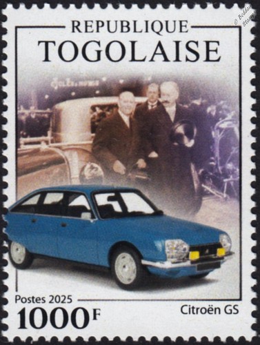 Andre citroen car - car, stamp