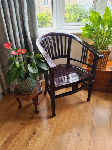 Vintage wooden chair - wooden, straight