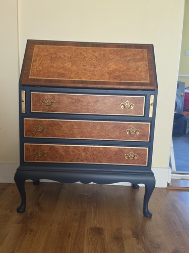 Vintage wooden bureau writing - wooden,