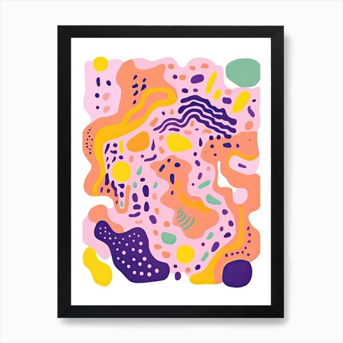 Abstract landscape risograph - landscape,
