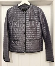 MASSIMO DUTTI Jacket - Size EUR M Medium - Grey Silver -  Quilted - VGC - Ladies