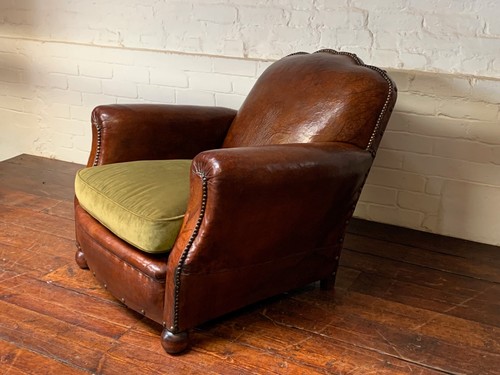 Stunning french leather club - french,