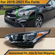 Headlight for 2019 2020 2021 Kia Forte Sedan Halogen no LED Left Driver w/ Bulb