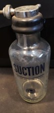 Sklar glass suction bottle, vintage, 600cc, medical lab, cat #100-560