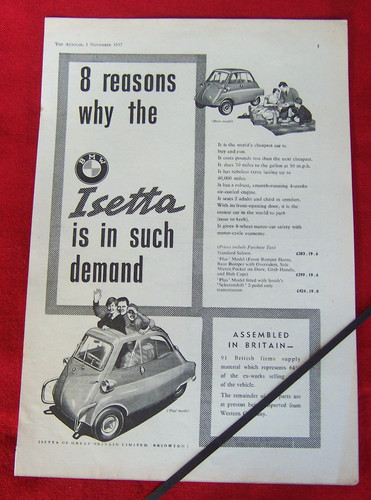 Bmw isetta bubble car - bmw, microcar