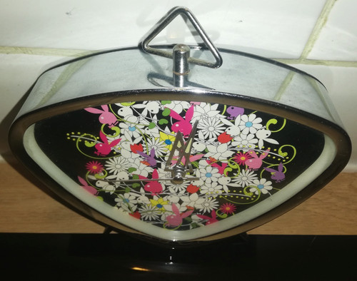 Vintage playboy metal alarm