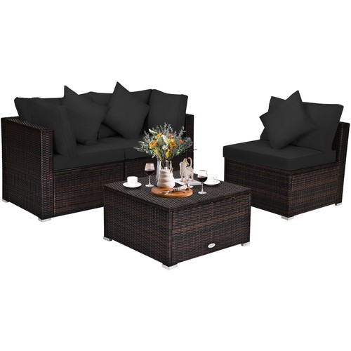 Patiojoy outdoor 4pcs rattan - patiojoy,